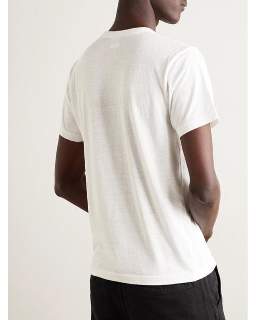 Visvim White Sublig Three-Pack Cotton-Blend Jersey T-Shirts for men