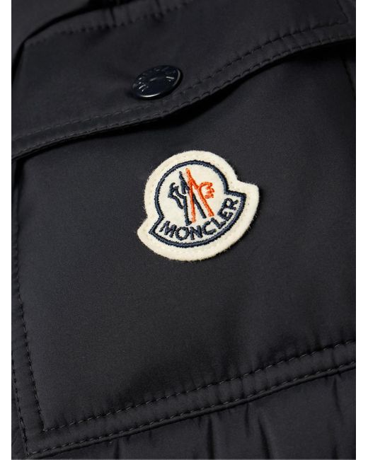 Moncler Black Vezere Logo-appliquéd Quilted Nylon Hooded Down Jacket for men