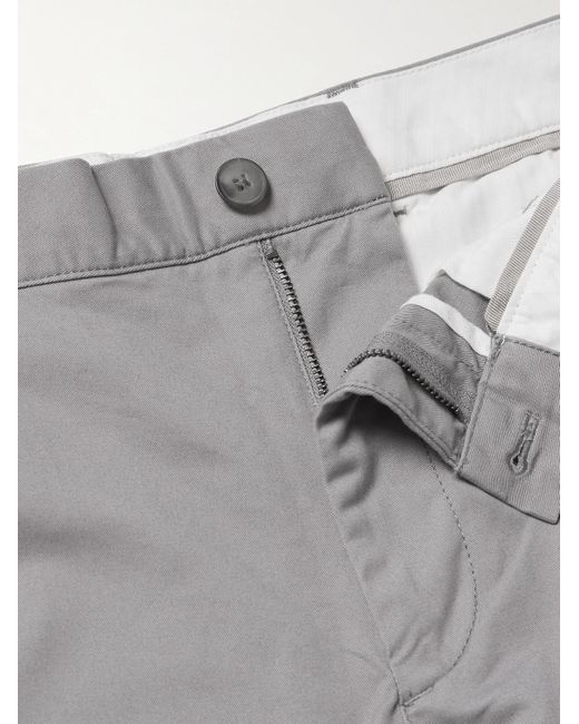 Pantaloni chino a gamba dritta in twill di misto cotone Connor di Club Monaco in Gray da Uomo
