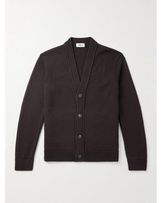 Altea Black Wool Cardigan for men