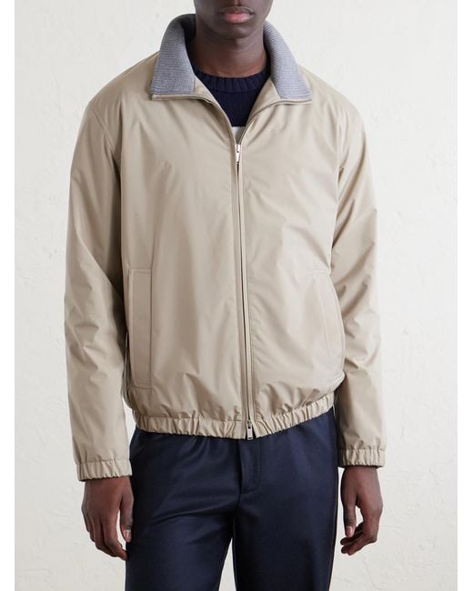 Lardini Natural Shell Bomber Jacket for men