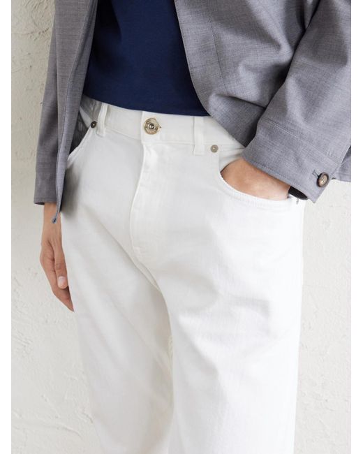 Eleventy White Slim-Fit Jeans for men
