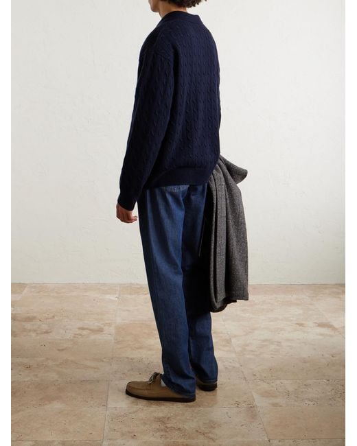 Canali Blue Slim-Fit Straight-Leg Jeans for men