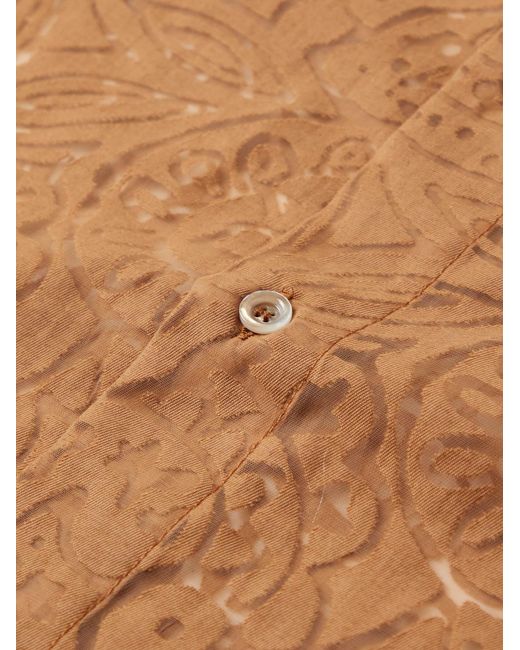 Séfr Natural Maui Devoré Cotton-Blend Shirt for men