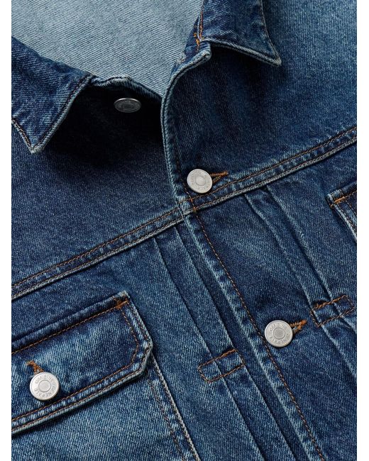 Officine Generale Blue Loick Denim Jacket for men