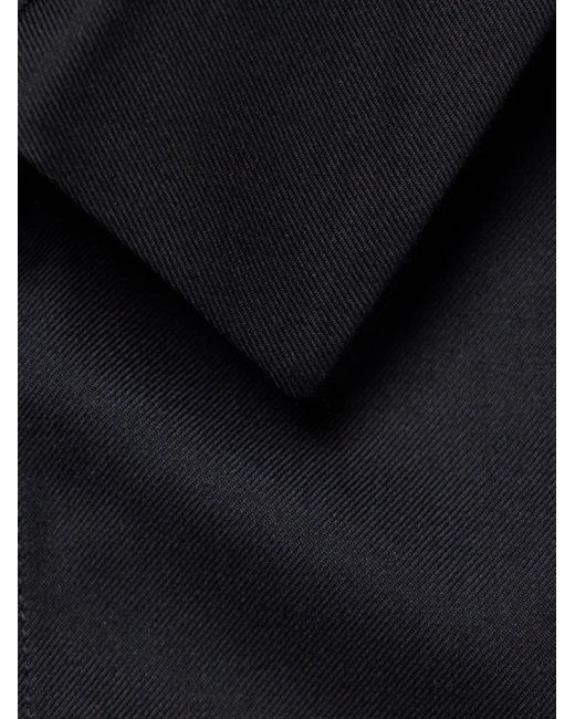 Mr P. Black Wool, Silk And Cashmere-Blend Shirt for men