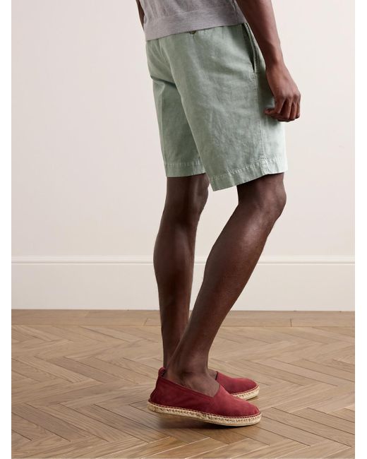 Incotex Gray Venezia 1951 Straight-leg Cotton-blend Twill Bermuda Shorts for men
