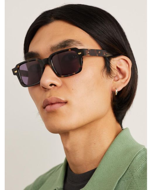Cutler and Gross 1393 Square-frame Tortoiseshell Acetate Sunglasses in  Purple for Men | Lyst UK