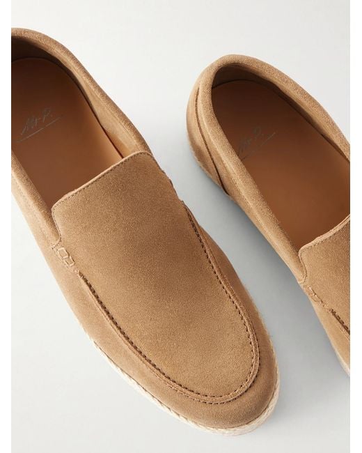 Mr P. White Suede Espadrilles for men