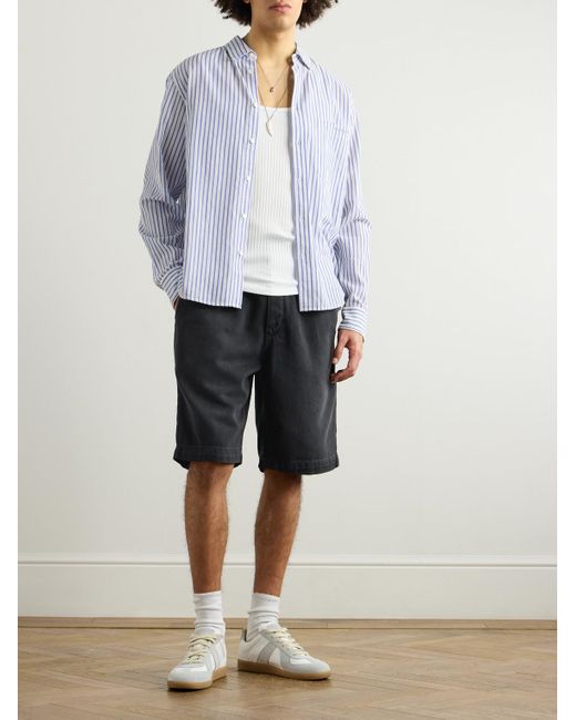 Shorts A Gamba Dritta di Isabel Marant in Black da Uomo