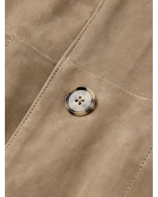 Saman Amel Natural Suede Jacket for men