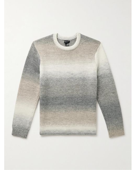 Club Monaco Gray Dégradé Knitted Sweater for men