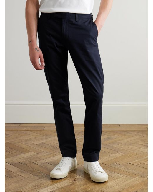 Polo Ralph Lauren Blue Slim-Fit Stretch-Cotton Twill Chinos for men