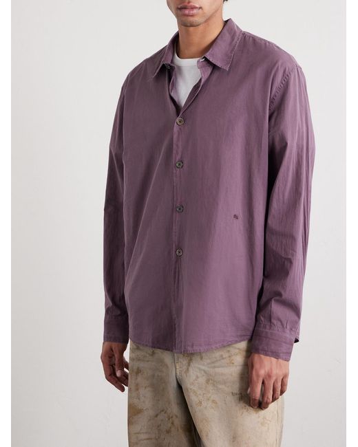 Our Legacy Purple Beyond Cotton Shirt for men