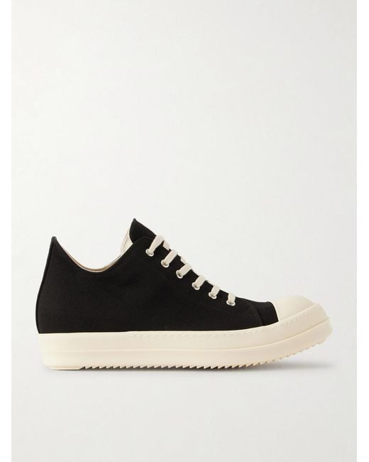 Rick Owens Black Ramones Denim Sneakers for men