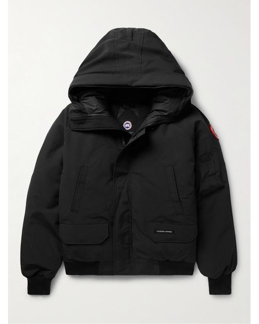 Canada Goose Black Chilliwack Arctic Tech Hooded Down Jacket for men