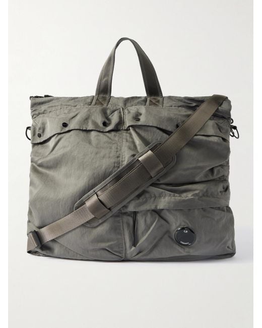 C P Company Tote aus "Nylon B"-Material mit Logoapplikation in Stückfärbung in Gray für Herren