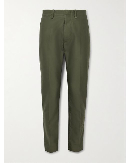 Tom Ford Green Straight-leg Cotton Chinos for men