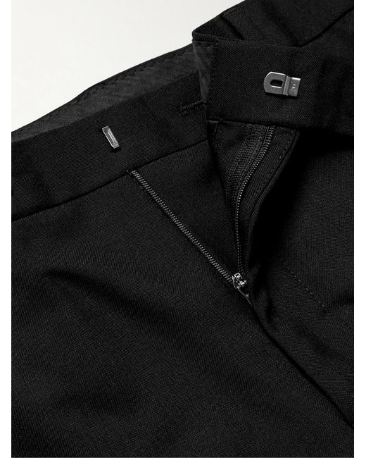 Mr P. Black Philip Slim-Fit Straight-Leg Wool Suit Trousers for men