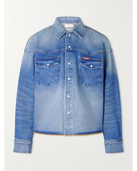 CHERRY LA Blue Wrangler Denim Jacket for men
