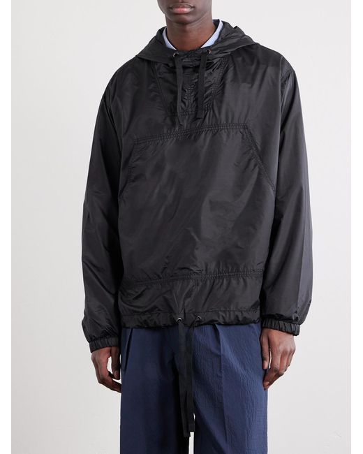 Beams Plus Blue Mil Wool-Blend Hooded Shell Jacket for men