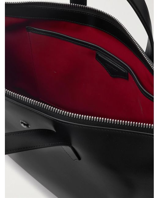 Montblanc Black Soft Leather Tote Bag for men