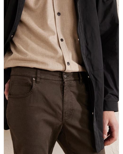 James Purdey & Sons Gray Slim-fit Straight-leg Cotton-blend Twill Trousers for men