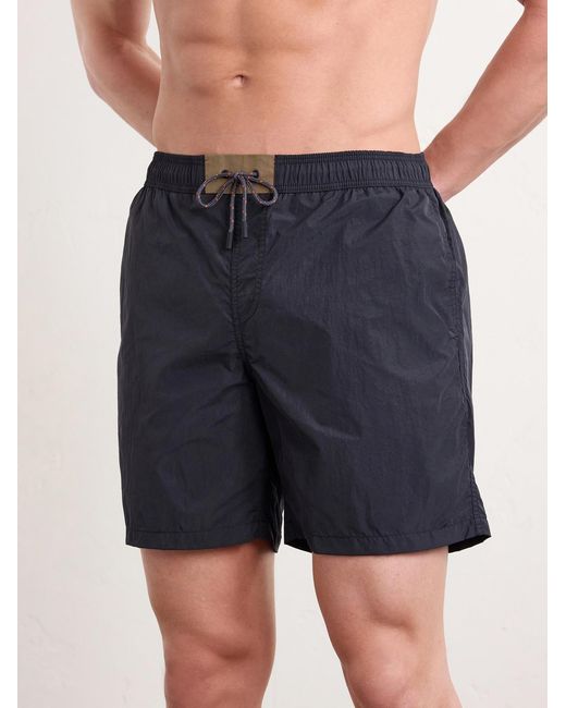 Sease Blue Straight-leg Swim Shorts for men