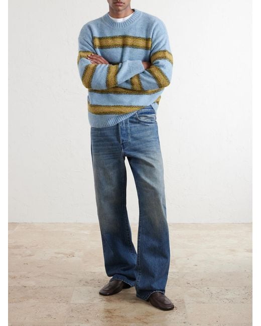 Dries Van Noten Blue Peyter Straight-Leg Jeans for men