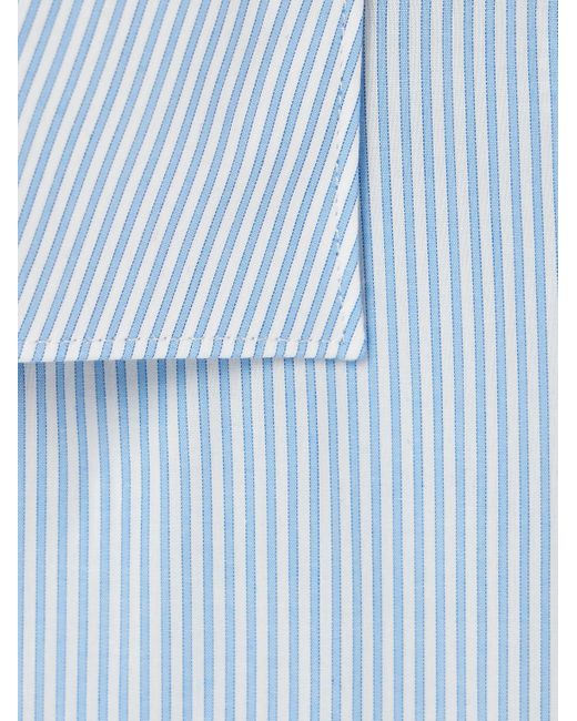 Paul Smith Blue Slim-fit Striped Cotton Shirt for men