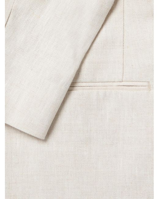NN07 Natural Timo 1454 Linen Suit Jacket for men