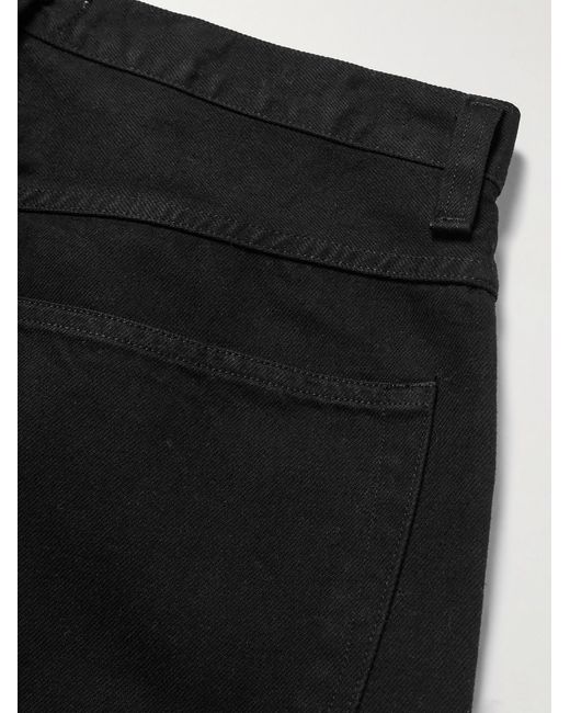 Agolde Black Fusion Straight-Leg Denim Shorts for men