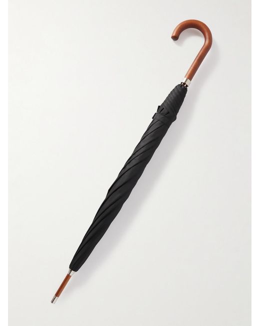 Kingsman London Undercover Argylle Regenschirm mit Griff aus Holz in Black für Herren