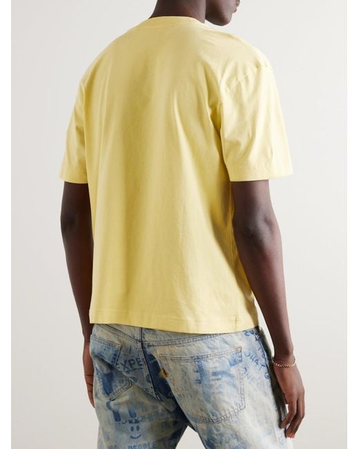 Palm Angels Set aus drei T-Shirts aus Baumwoll-Jersey mit Logostickerei in Yellow für Herren