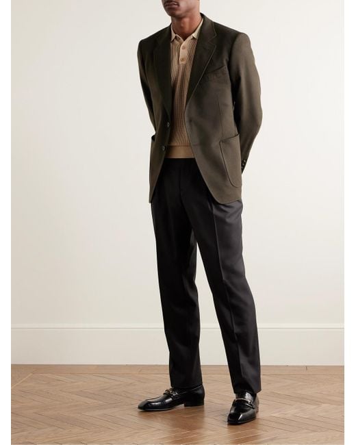 Tom Ford Black O'connor Brushed-cashmere Blazer for men