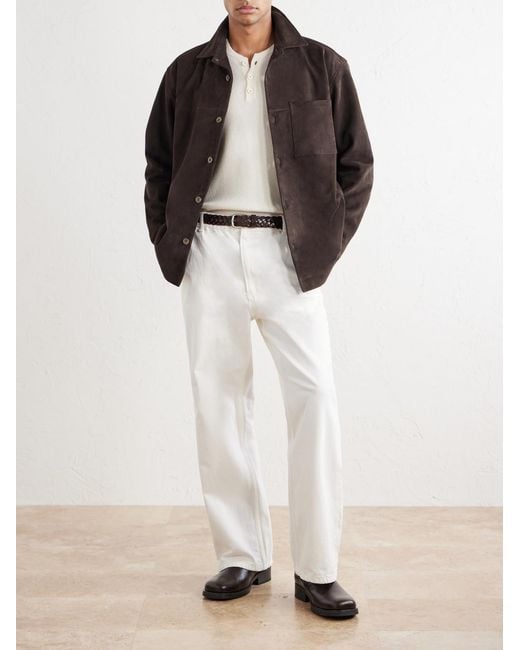 NN07 Black Freddy 80030 Suede Jacket for men
