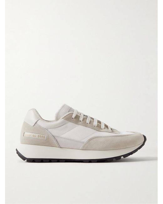 Sneakers in ripstop con finiture in pelle e camoscio Track Classic di Common Projects in White da Uomo