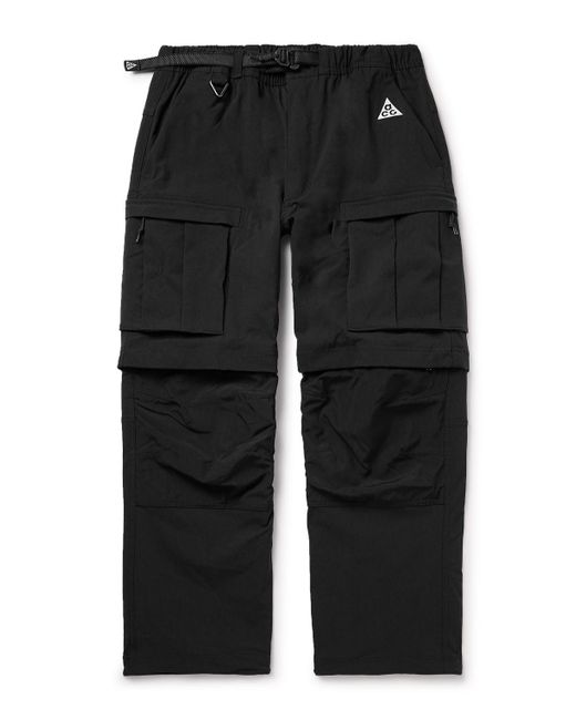Nike Black Acg Smith Summit Straight-leg Convertible Nylon-blend And Cordura® Cargo Trousers for men