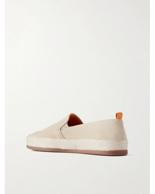 Mulo Natural Weekender Suede Espadrilles for men