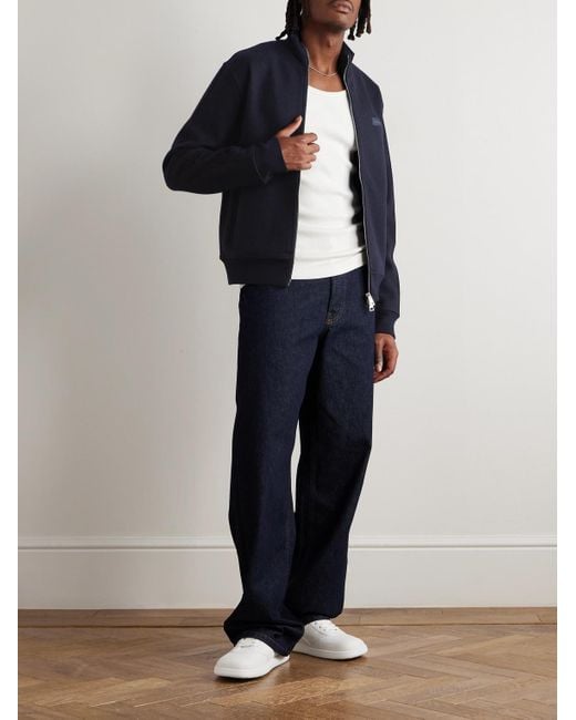 Givenchy Jacke aus einer Wollmischung mit Logoapplikation in Blue für Herren