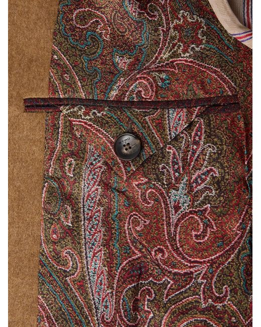 Etro Brown Roma Cashmere Blazer for men