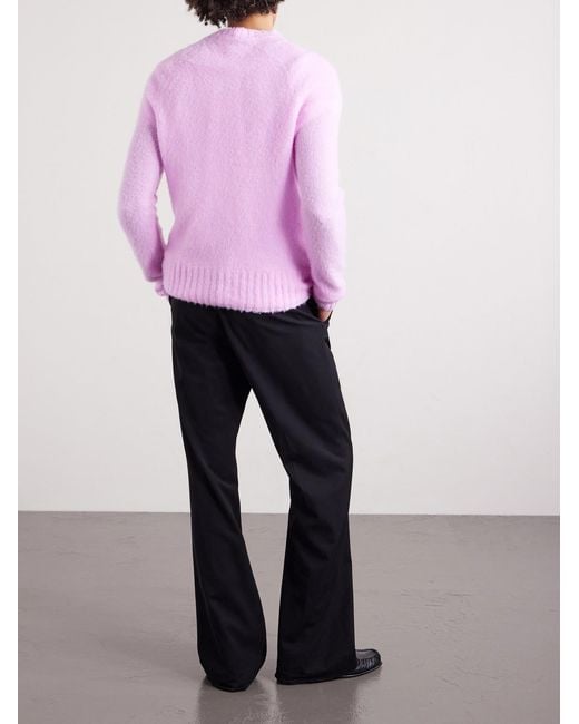 Tom Ford Pink Brushed Cashmere Sweater for men