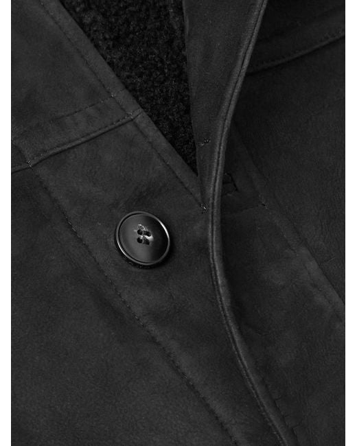 Canali Black Shearling Jacket for men