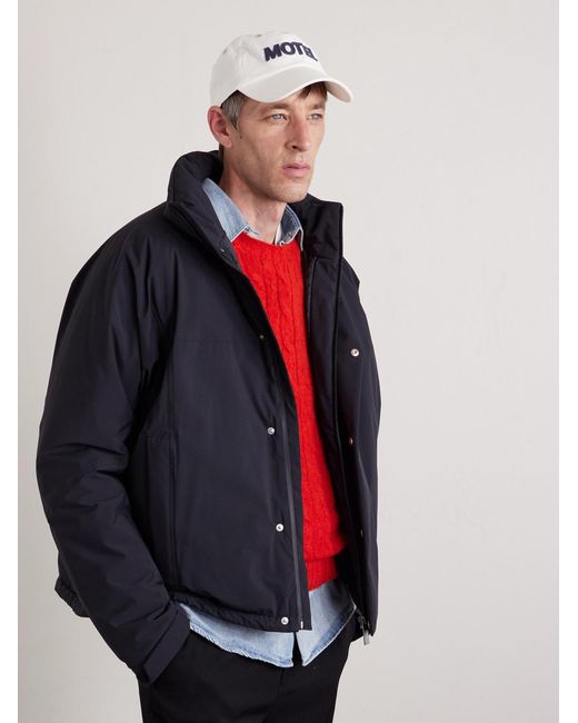 Drake's Natural Motel Appliquéd Cotton-corduroy Baseball Cap for men
