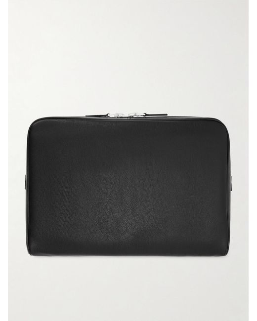 Tom Ford Black Full-grain Leather Pouch for men