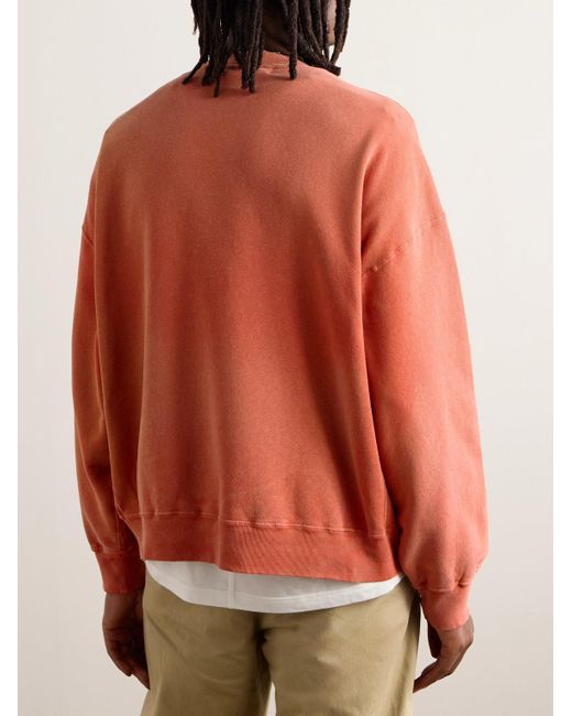 Remi Relief Orange Cotton-jersey Sweatshirt for men