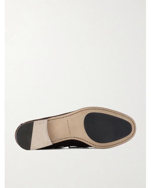 Tom Ford White Theo Suede Boat Shoes for men