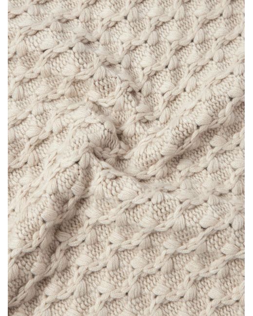 Pullover A Collo Alto di Loro Piana in White da Uomo
