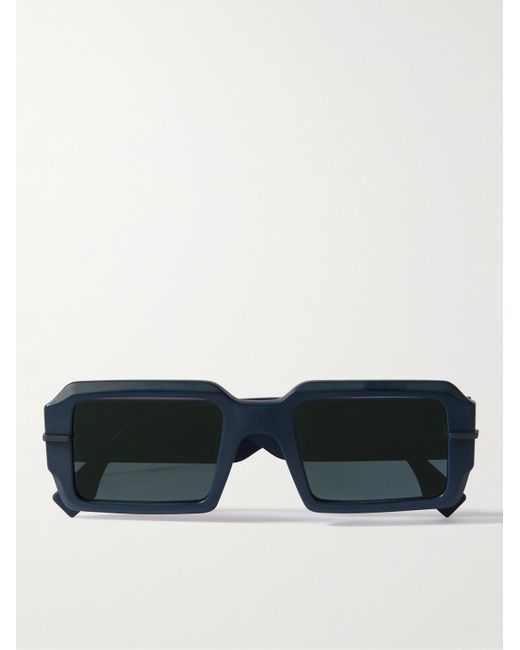 Fendi Graphy Sonnenbrille mit eckigem Rahmen aus Azetat in Black für Herren