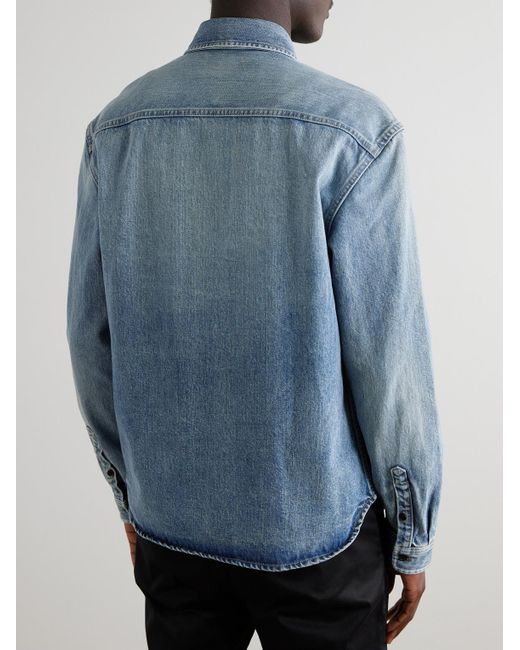 Saint Laurent Denim Shirts in Blue for Men | Lyst Canada
